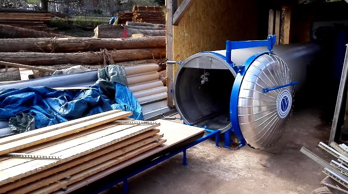 impregnación de madera en autoclave